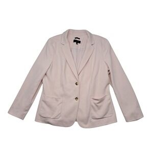 Talbots Aberdeen Blazer Jacket Women's 18 Light Pink Two Buttons Work Career